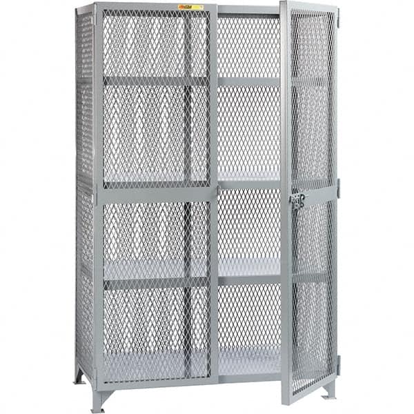 Little Giant - 3 Shelf Storage Cabinet - Steel, 61" Wide x 39" Deep x 78" High - Makers Industrial Supply