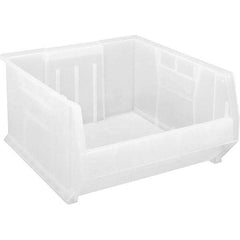 Quantum Storage - 225 Lb Load Capacity Clear Polypropylene Tote Container - Stacking, 12" Long x 22-1/2" Wide x 23.9" High - Makers Industrial Supply