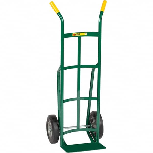 Little Giant - 800 Lb Capacity 49" OAH Hand Truck - Dual Handle, Steel, Rubber Wheels - Makers Industrial Supply