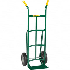 Little Giant - 800 Lb Capacity 49" OAH Hand Truck - Dual Handle, Steel, Rubber Wheels - Makers Industrial Supply