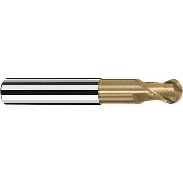 Fraisa - 1/2" Diam, 1/2" LOC, 2 Flute Solid Carbide Ball End Mill - Makers Industrial Supply