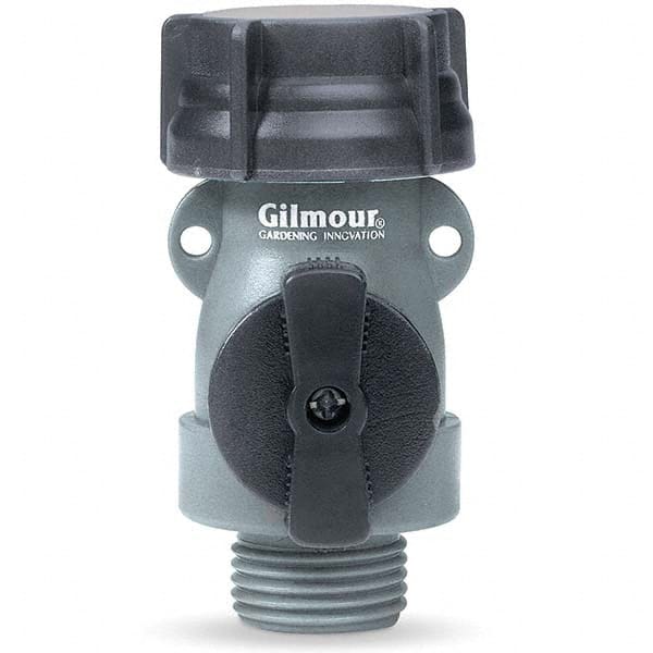 Gilmour - Garden Hose Fittings & Repair Kits Type: Shut-Off Valve Connector Type: Male; Female - Makers Industrial Supply