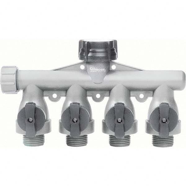 Gilmour - Garden Hose Fittings & Repair Kits Type: Shut-Off Valve Connector Type: Male; Female - Makers Industrial Supply