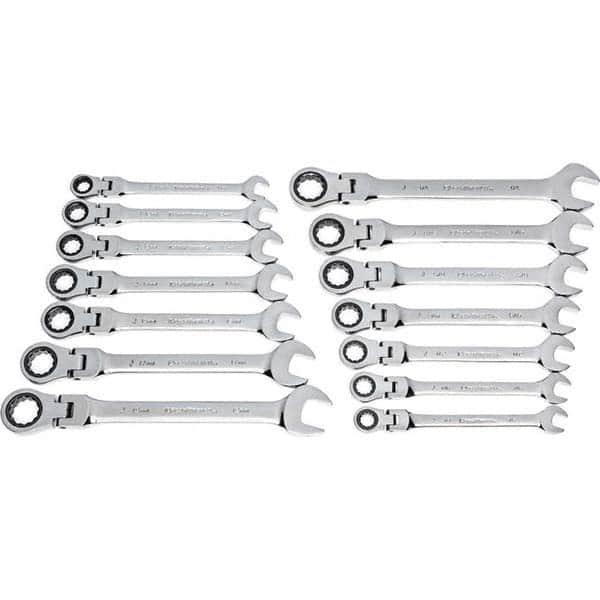 GearWrench - Wrench Sets Tool Type: Combination Wrench System of Measurement: Inch/Metric - Makers Industrial Supply