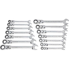 GearWrench - Wrench Sets Tool Type: Combination Wrench System of Measurement: Inch/Metric - Makers Industrial Supply