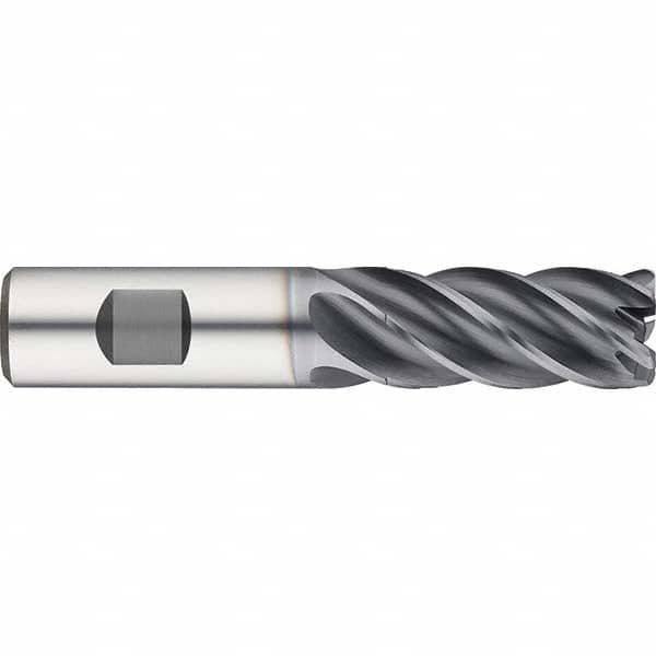 Guhring - 1/4" Diam 5 Flute Solid Carbide 0.03" Corner Radius End Mill - Makers Industrial Supply