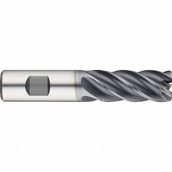 Guhring - 1" Diam 5 Flute Solid Carbide 0.09" Corner Radius End Mill - Makers Industrial Supply