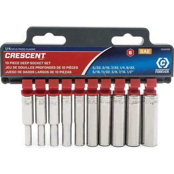 Crescent - Socket Sets Measurement Type: Inch Drive Size: 1/4 - Makers Industrial Supply