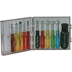 Xcelite - Screwdriver Sets Screwdriver Types Included: Nut Drivers; Phillips; Slotted Number of Pieces: 11 - Makers Industrial Supply