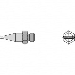 Weller - Soldering Iron Tips; Type: Flat Nozzle ; For Use With: HAP1; HAP200; WXHAP200