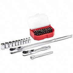 GearWrench - Screwdriver Bit Sets Type: Bit & Socket Set Drive Size: 1/4 (Inch) - Makers Industrial Supply