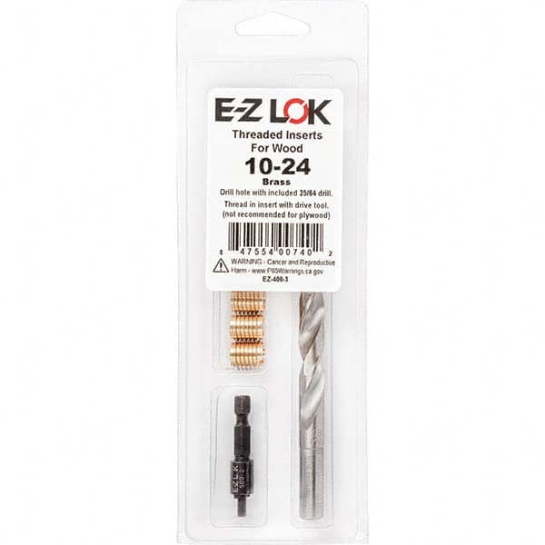 E-Z LOK - Thread Repair Kits Insert Thread Size (Inch): #10-24 Includes Drill: Yes - Makers Industrial Supply