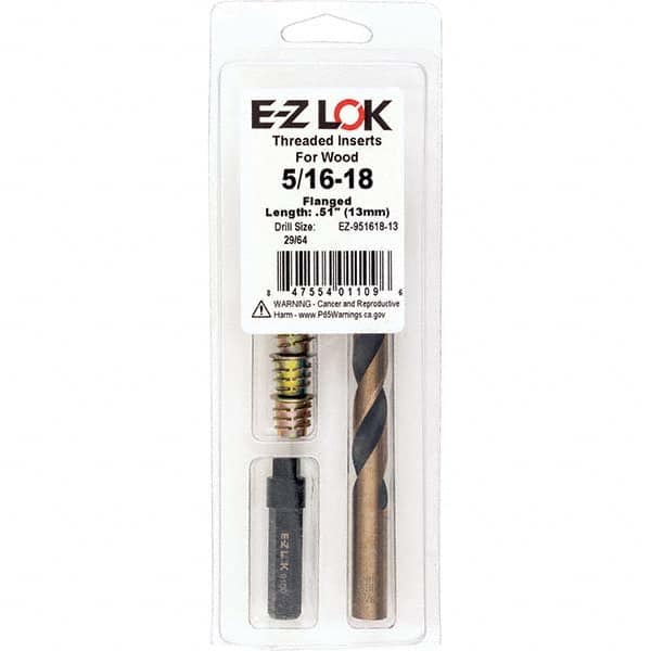 E-Z LOK - Thread Repair Kits Insert Thread Size (Inch): 5/16-18 Includes Drill: Yes - Makers Industrial Supply