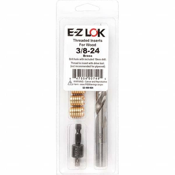 E-Z LOK - Thread Repair Kits Insert Thread Size (Inch): 3/8-24 Includes Drill: Yes - Makers Industrial Supply