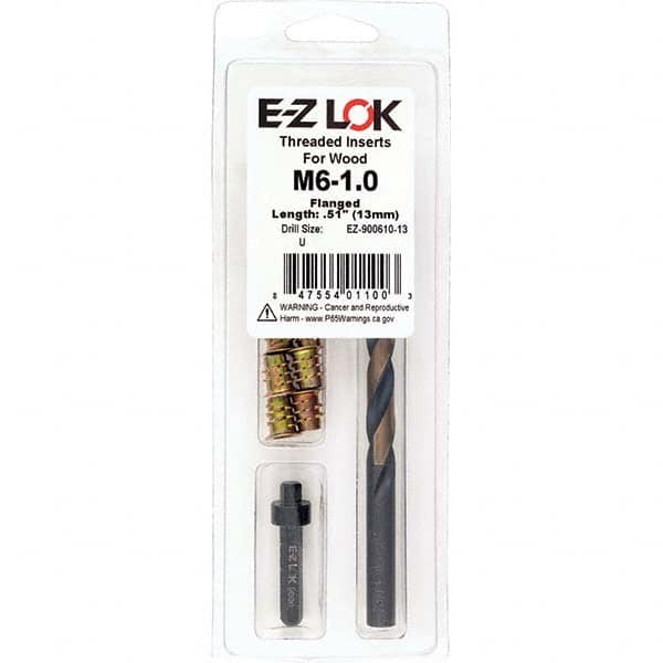 E-Z LOK - Thread Repair Kits Insert Thread Size (mm): M6x1.00 Includes Drill: Yes - Makers Industrial Supply