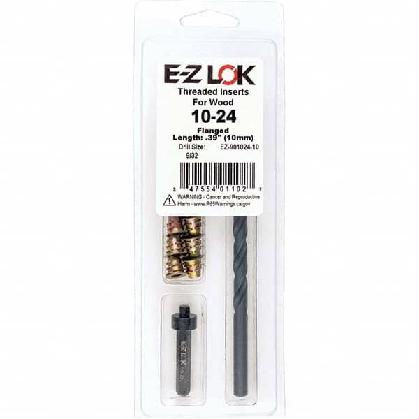 E-Z LOK - Thread Repair Kits Insert Thread Size (Inch): #10-24 Includes Drill: Yes - Makers Industrial Supply