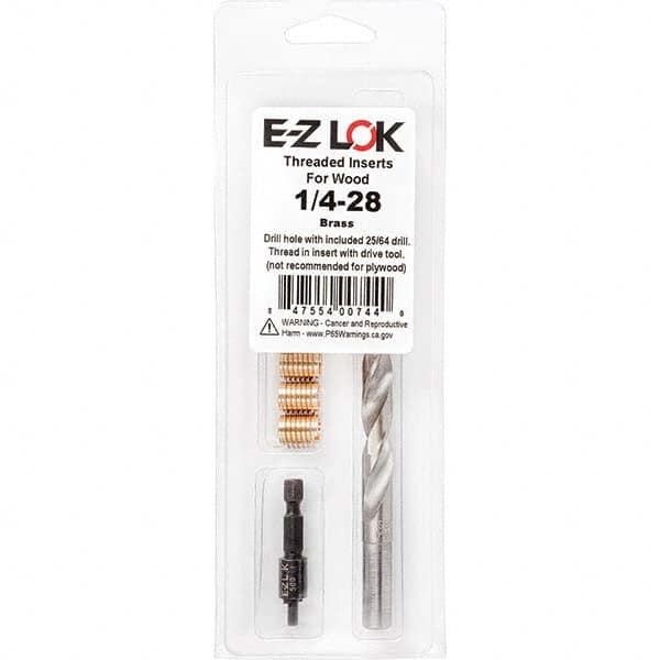 E-Z LOK - Thread Repair Kits Insert Thread Size (Inch): 1/4-28 Includes Drill: Yes - Makers Industrial Supply