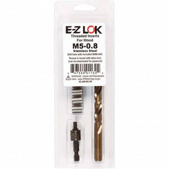 E-Z LOK - Thread Repair Kits Insert Thread Size (mm): M5x0.80 Includes Drill: Yes - Makers Industrial Supply