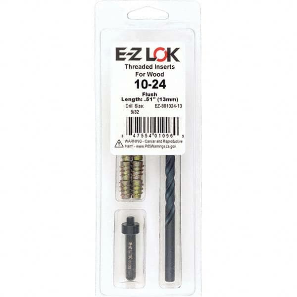 E-Z LOK - Thread Repair Kits Insert Thread Size (Inch): #10-24 Includes Drill: Yes - Makers Industrial Supply