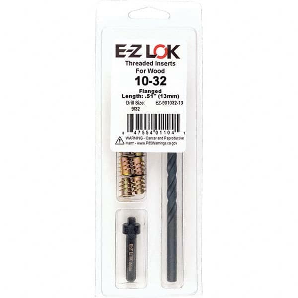 E-Z LOK - Thread Repair Kits Insert Thread Size (Inch): #10-32 Includes Drill: Yes - Makers Industrial Supply