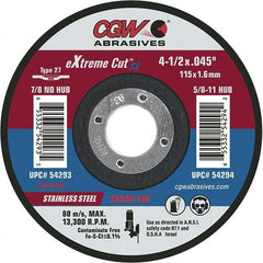 CGW Abrasives - Cutoff Wheels Tool Compatibility: Angle Grinders Wheel Diameter (Inch): 6 - Makers Industrial Supply