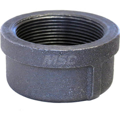 Black Cap: 3-1/2″, 150 psi, Threaded Malleable Iron, Black Finish, Class 150