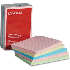 UNIVERSAL - Note Pads, Writing Pads & Notebooks Writing Pads & Notebook Type: Self-Stick Notes Size: 4 x 6 - Makers Industrial Supply