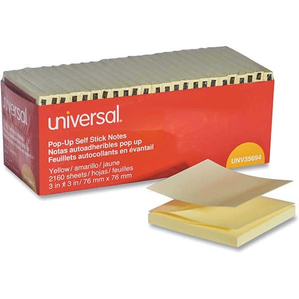 UNIVERSAL - Note Pads, Writing Pads & Notebooks Writing Pads & Notebook Type: Self-Stick Notes Size: 3 x 3 - Makers Industrial Supply