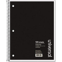 UNIVERSAL - Note Pads, Writing Pads & Notebooks Writing Pads & Notebook Type: Notebook Size: 11 x 8-1/2 - Makers Industrial Supply