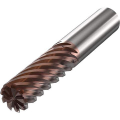 Seco - 25mm Diam 9 Flute Solid Carbide 3mm Corner Radius End Mill - Makers Industrial Supply