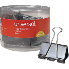 UNIVERSAL - Binder Clips Width (Inch): 2 Binder Type: Binder Clip - Makers Industrial Supply