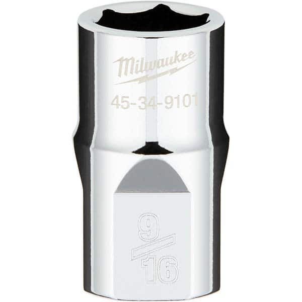 Milwaukee Tool - Hand Sockets Drive Size (Inch): 1/2 Size (Inch): 9/16 - Makers Industrial Supply