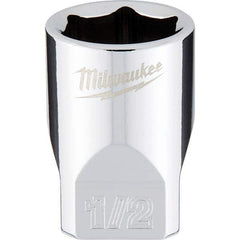 Milwaukee Tool - Hand Sockets Drive Size (Inch): 1/4 Size (Inch): 1/2 - Makers Industrial Supply