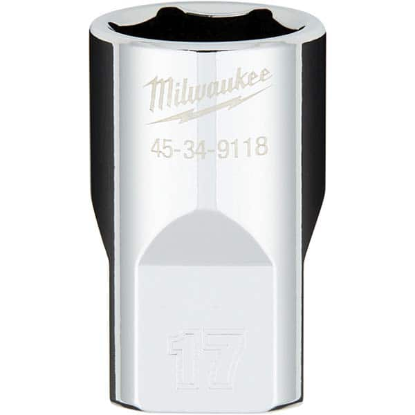 Milwaukee Tool - Hand Sockets Drive Size (Inch): 1/2 Size (mm): 17.0000 - Makers Industrial Supply