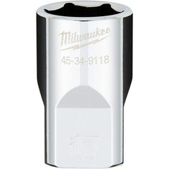 Milwaukee Tool - Hand Sockets Drive Size (Inch): 1/2 Size (mm): 17.0000 - Makers Industrial Supply