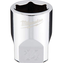 Milwaukee Tool - Hand Sockets Drive Size (Inch): 1/4 Size (mm): 14.0000 - Makers Industrial Supply