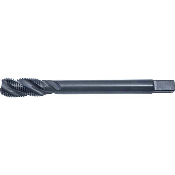 Spiral Flute Tap: 9/16-12, DIN, 4 Flute, Modified Bottoming, 2B Class of Fit, HSS-E, Black Oxide Finish 1.772″ Thread Length, 4.3307″ OAL, Right Hand Flute, Right Hand Thread, Series PRO-981SF