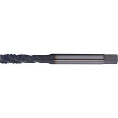 Spiral Flute Tap: M24 x 3.00, DIN, 4 Flute, Modified Bottoming, 6H Class of Fit, HSS-E, Hardlube Finish 2.598″ Thread Length, 6.2992″ OAL, Right Hand Flute, Right Hand Thread, Series PER-980SF