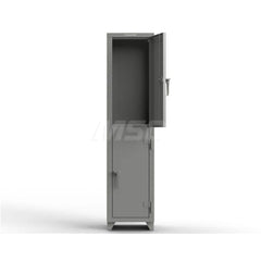 Locker: 18″ Wide, 18″ Deep, 75″ High Dusty Gray, 14-Gauge Steel