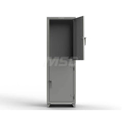 Locker: 24″ Wide, 24″ Deep, 75″ High Dusty Gray, 14-Gauge Steel