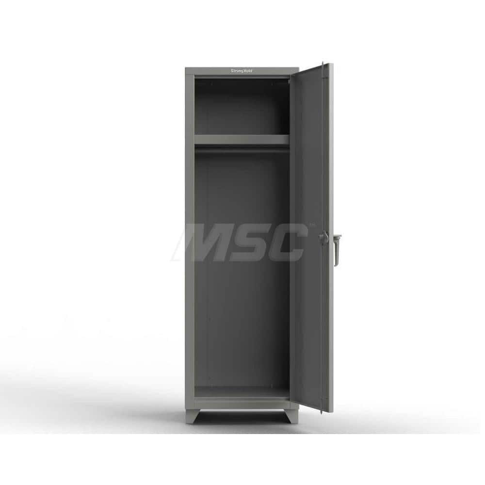 Locker: 24″ Wide, 24″ Deep, 75″ High Dusty Gray, 14-Gauge Steel