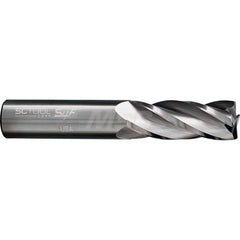 Corner Radius End Mill: 1″ Dia, 1-1/2″ LOC, 0.03″ Radius, 4 Flutes, Solid Carbide 4″ OAL, 1″ Shank Dia, 30 ° Helix, Bright/Uncoated, Corner Radius End, Centercutting