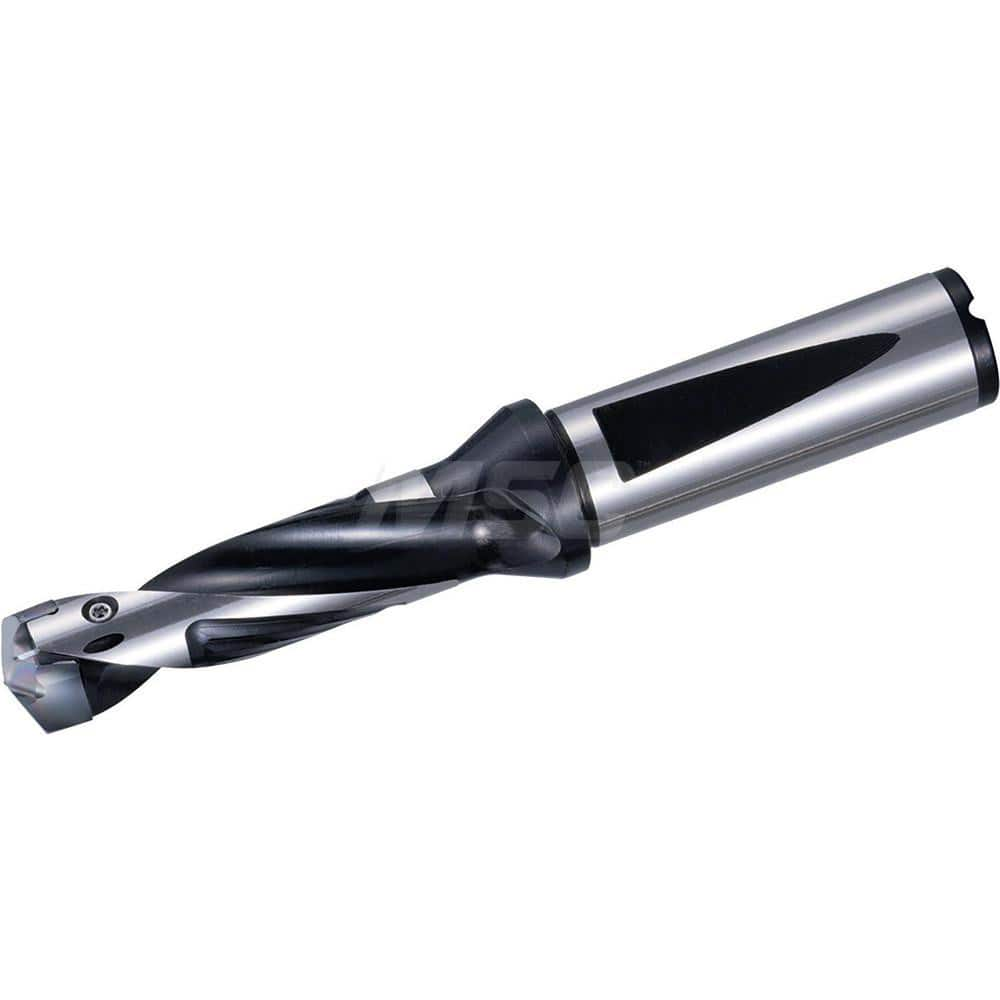 Replaceable Tip Drill: 17 to 17.99 mm Drill Dia, 54 mm Max Depth, 20 mm Flange Shank Seat Size 17, 130 mm OAL, Through Coolant