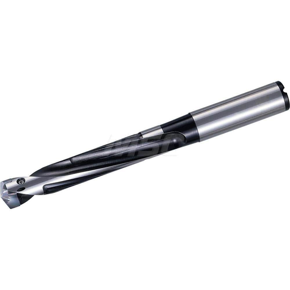 Replaceable Tip Drill: 10.5 to 10.99 mm Drill Dia, 55 mm Max Depth, 12 mm Straight-Cylindrical Shank Seat Size 10.5, 116 mm OAL, Through Coolant