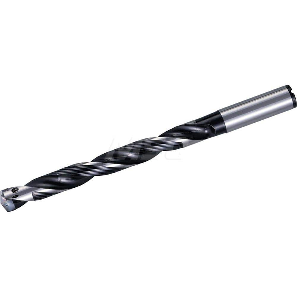 Replaceable Tip Drill: 10 to 10.49 mm Drill Dia, 84 mm Max Depth, 12 mm Straight-Cylindrical Shank Seat Size 10, 144 mm OAL, Through Coolant