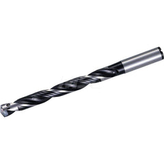 Replaceable Tip Drill: 10.5 to 10.99 mm Drill Dia, 88 mm Max Depth, 12 mm Straight-Cylindrical Shank Seat Size 10.5, 149 mm OAL, Through Coolant