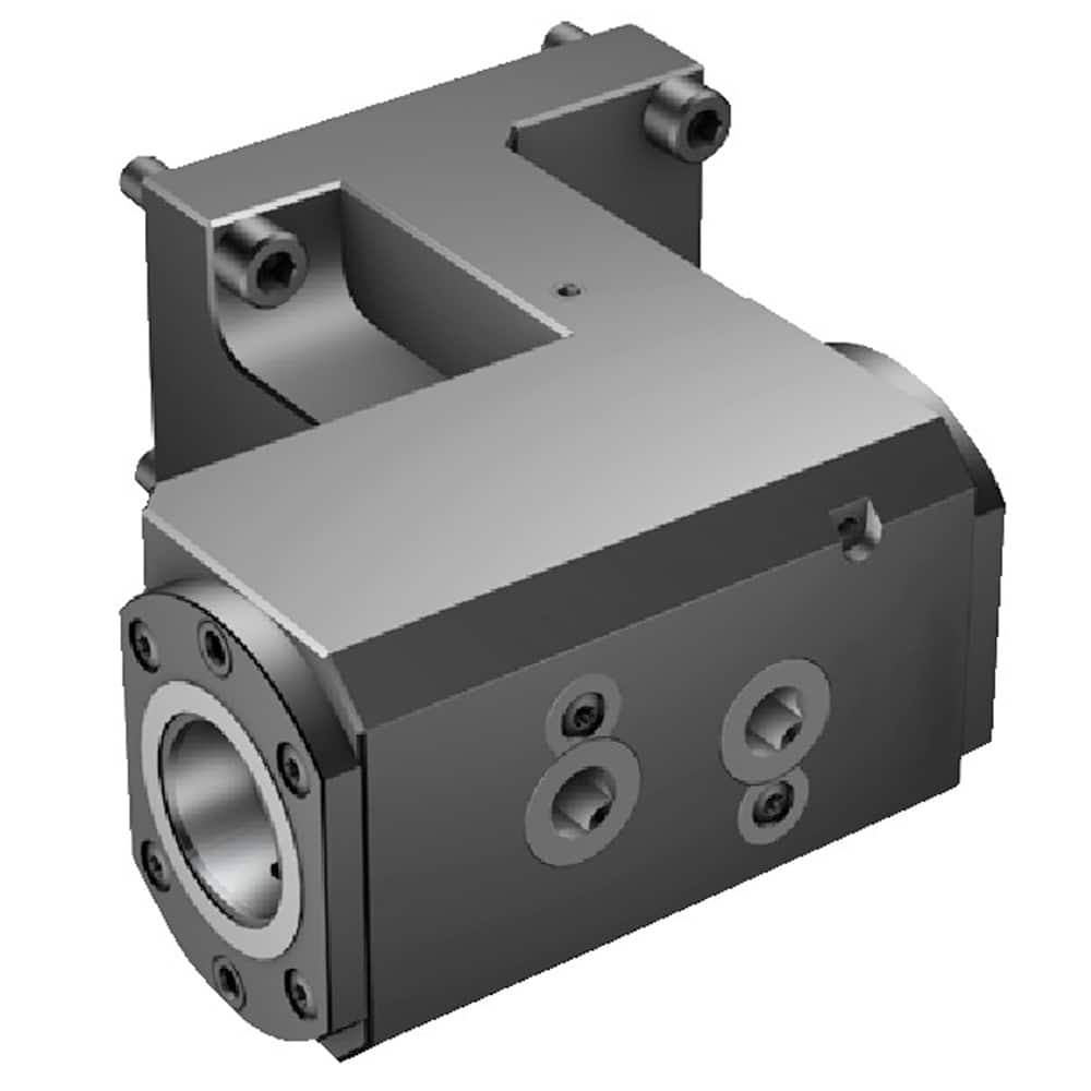 Modular Lathe Adapter/Mount: Right Hand Cut, C5 Modular Connection Through Coolant, Series Cx-TR/LI-MS-DT