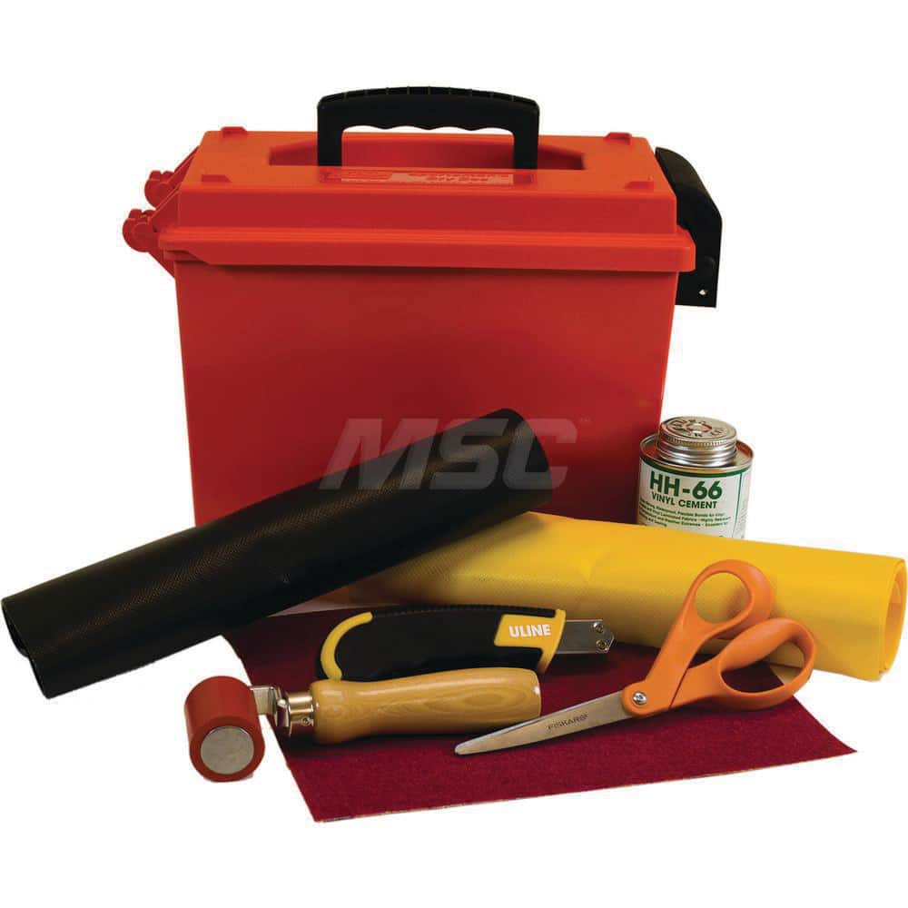 Collapsible/Portable Spill Containment Accessories; Accessory Type: Berm Repair Kit; Length (Feet): 10.00; Length (Inch): 10.00; Material: PVC; Width (Feet): 16; Height (Inch): 10; For Use With: Justrite Spill Berms; Overall Length: 10.00; Overall Height: