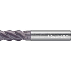 Square End Mill: 12mm Shank Dia, 83mm OAL, 4 Flutes, Solid Carbide Single End, 40 ° Helix, Centercutting, RH Cut, RH Flute