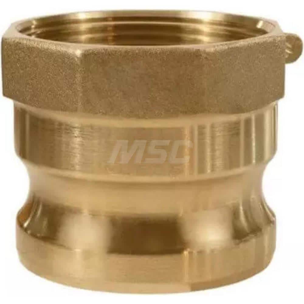 A Type Quick Coupling: 1-1/2″ Hose ID, 1-1/2″ Part A, Brass